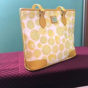 NWT Lemon Patterned Dooney & Bourke Purse